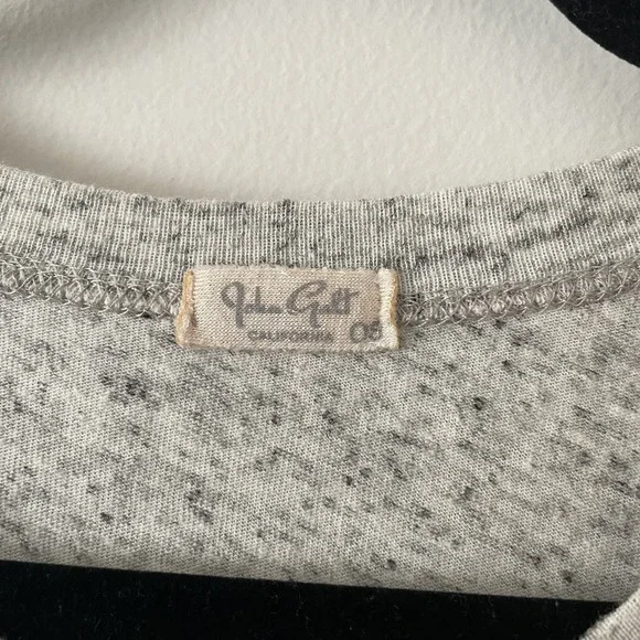 John Galt Graphic Top Bundle One Size Gray Cotton Basic Minimalist Y2K 84 Peachy - Picture 5 of 10